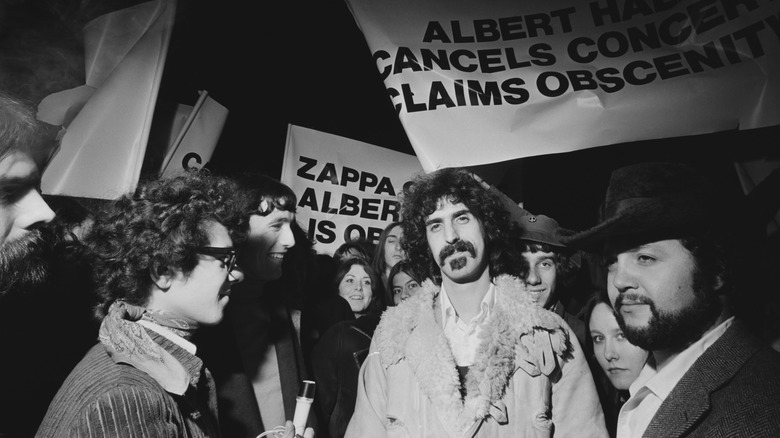 Frank Zappa smiling during interview