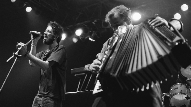 The Pogues stylized performance shot