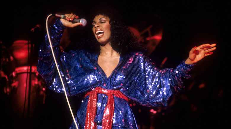 donna summer performing in oakland, 1979