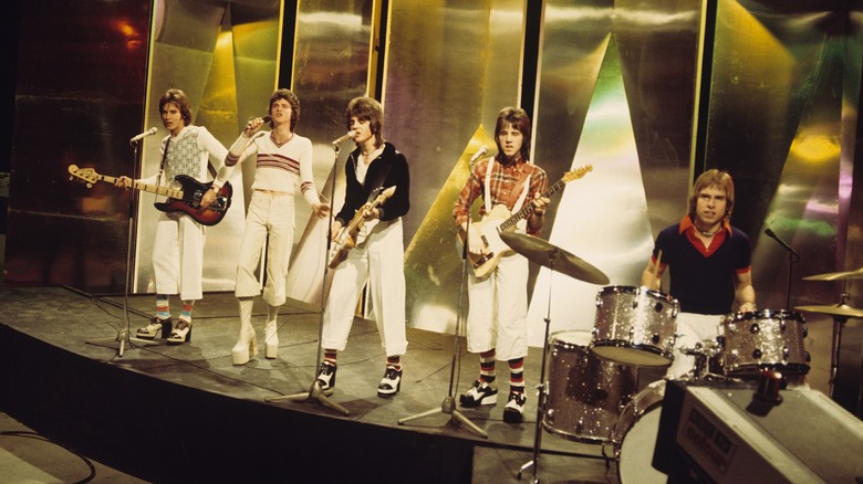 Bay City Rollers perform on Top of the Pops in 1974