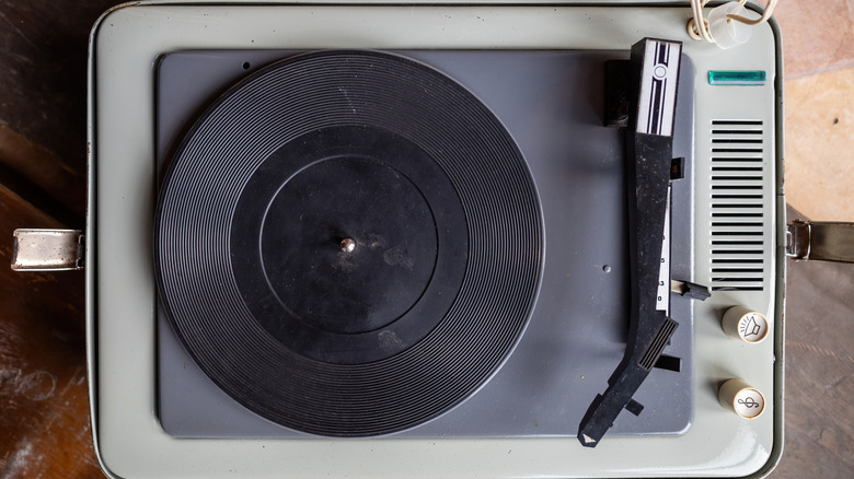 Vintage record player