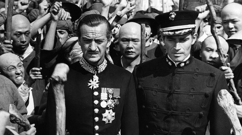 David Niven and Charlton Heston