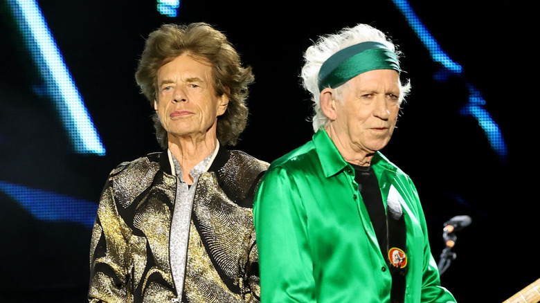 Mick Jagger and Keith Richards onstage