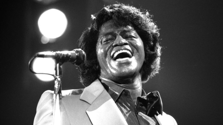 James Brown sings