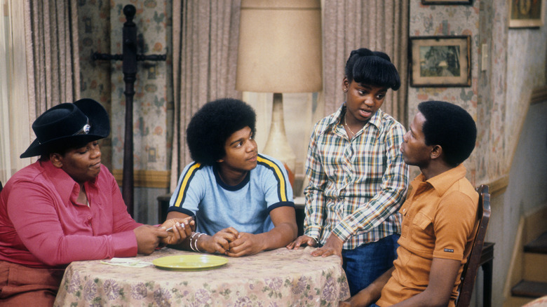 Danielle Spencer in a scene with other stars of What's Happening