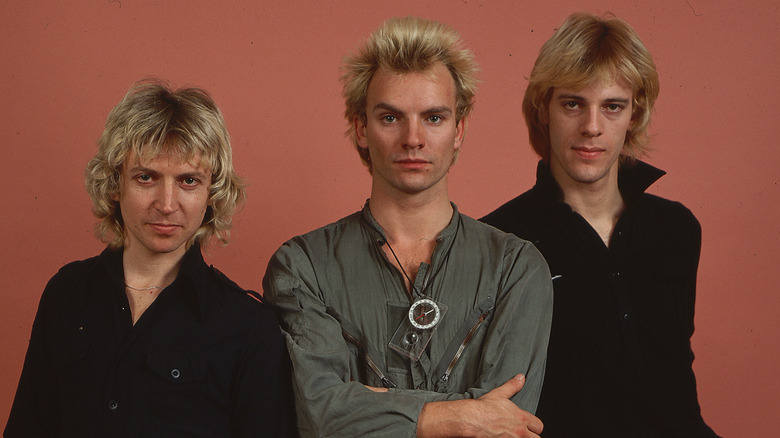 The Police posing in late '70s