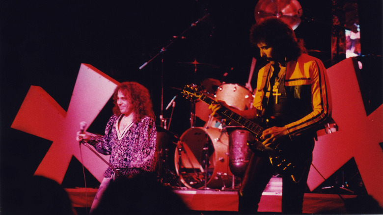 Ronnie James Dio and Tony Iommi of Black Sabbath in 1981