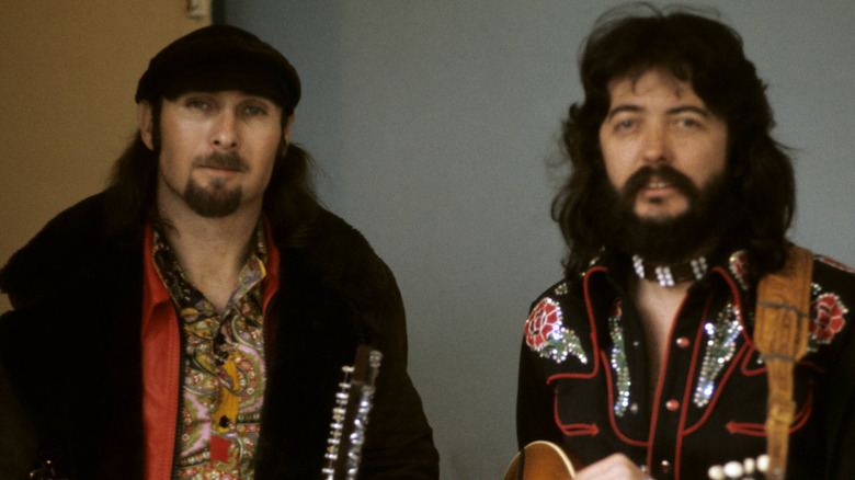 Seals and Crofts staring at camera