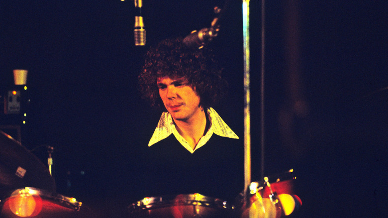 Drummer Jim Gordon in a recording studio, circa 1971