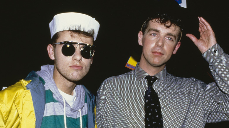 Pet Shop Boys looking at camera