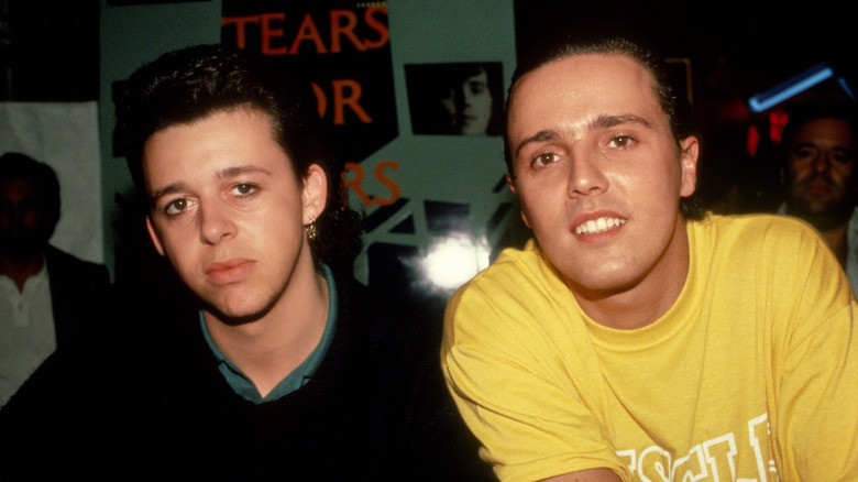Tears for Fears glumly looking at camera