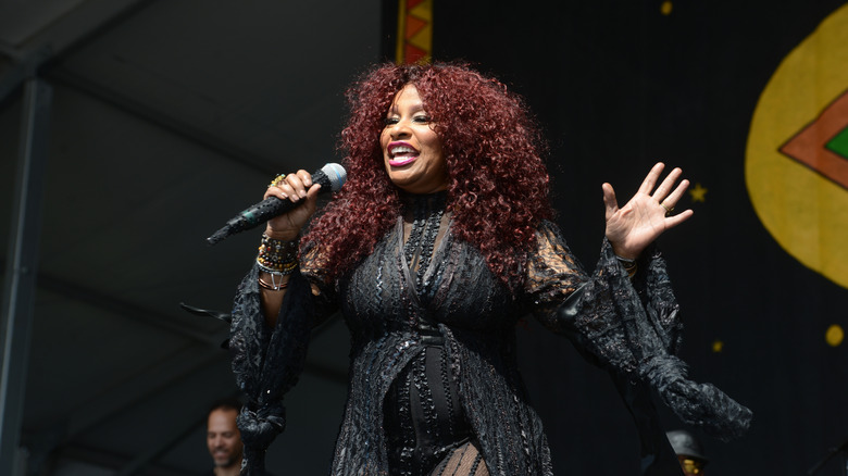 Chaka Khan performing on stage