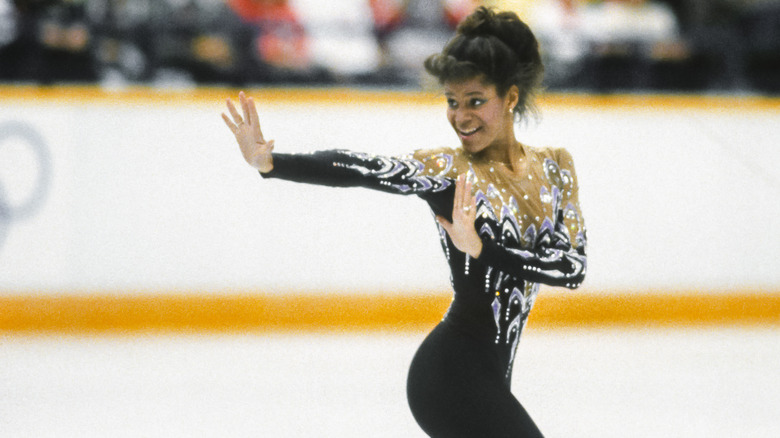 Debi Thomas skating in 1988