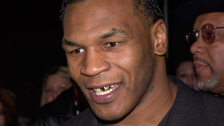 Mike Tyson smiling