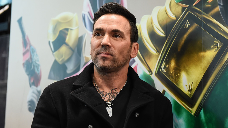 Jason David Frank posing for a photo at a convention in 2017
