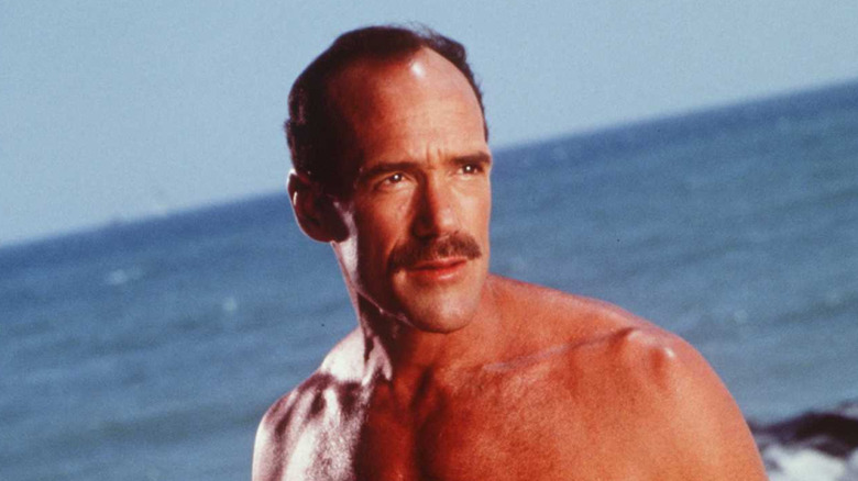 Michael Newman as Newmie looking to the side in Baywatch