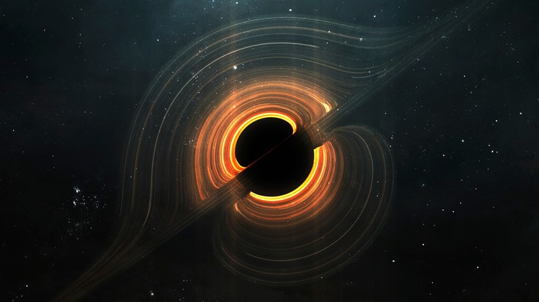 Artist's illustration of a black hole 