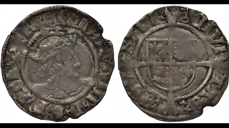 two sides Henry VII groat