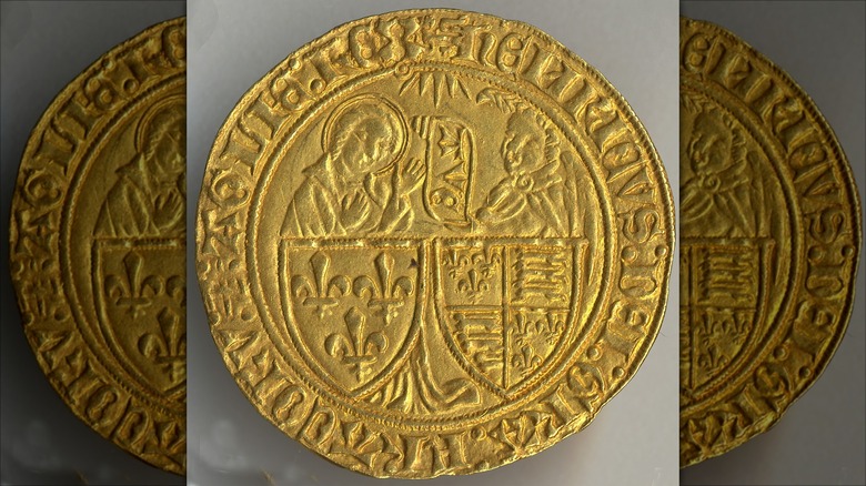 Henry VI gold noble coin