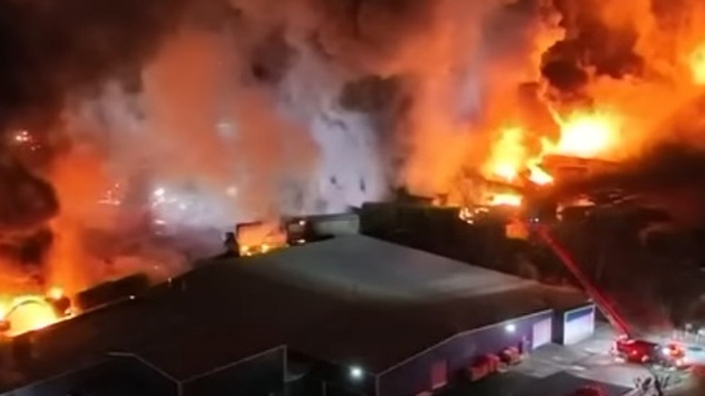 Norfolk Southern wreck fire