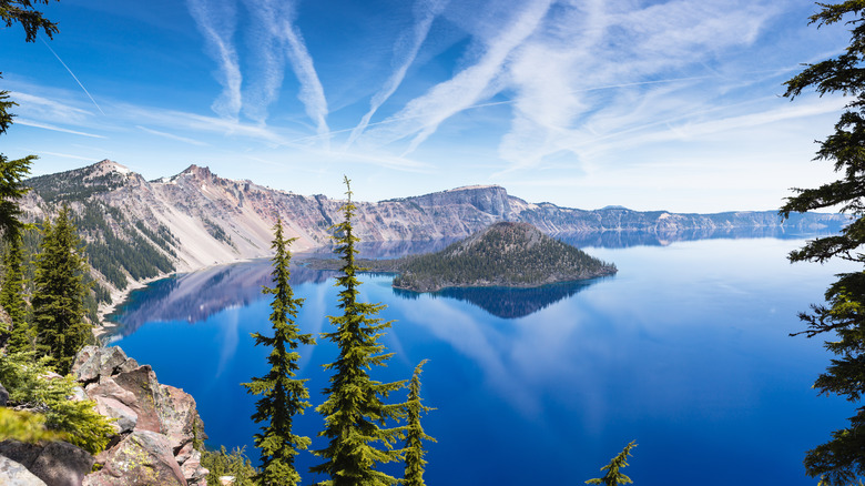 Crater lake panorama