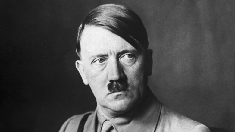 Adolf Hitler sittting for portrait