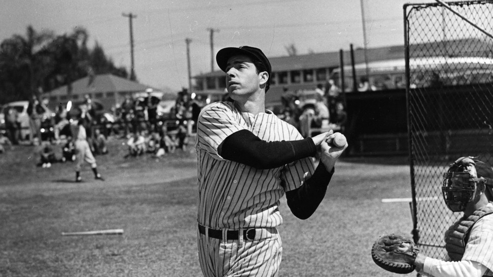 Joe DiMaggio at bat