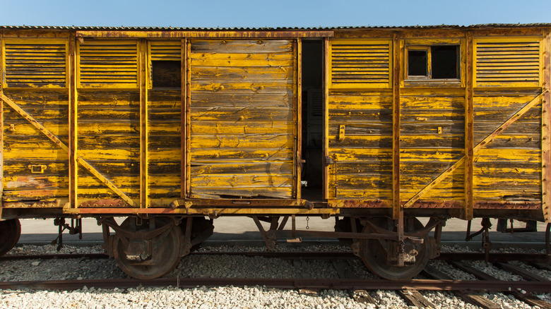 Train wagons from 1940s