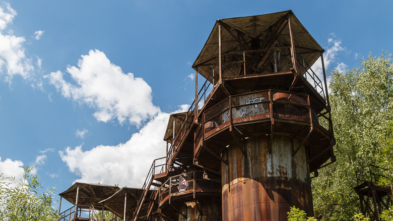 Rusted remains of Plaszow labor camp