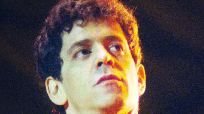 Lou Reed looking up