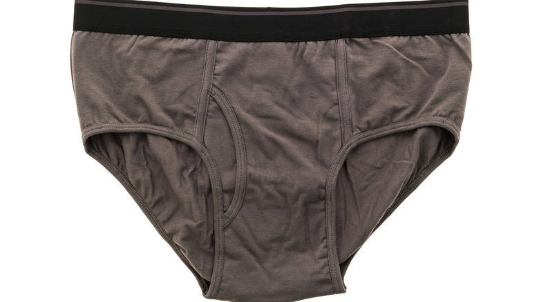 grey brief underwear