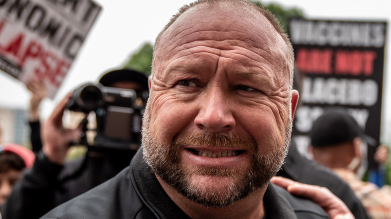 alex jones grits teeth