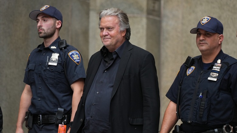 Photo of Steve Bannon outside