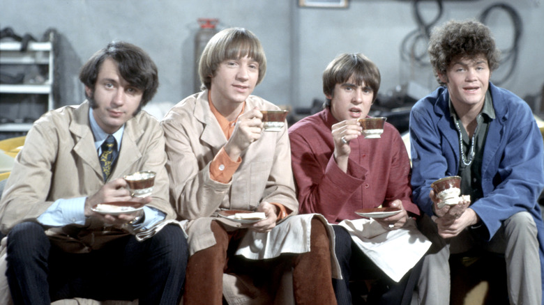 The Monkees on the set of its sitcom