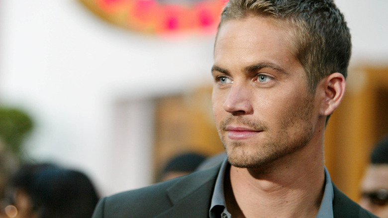 Paul Walker suit at a movie premiere