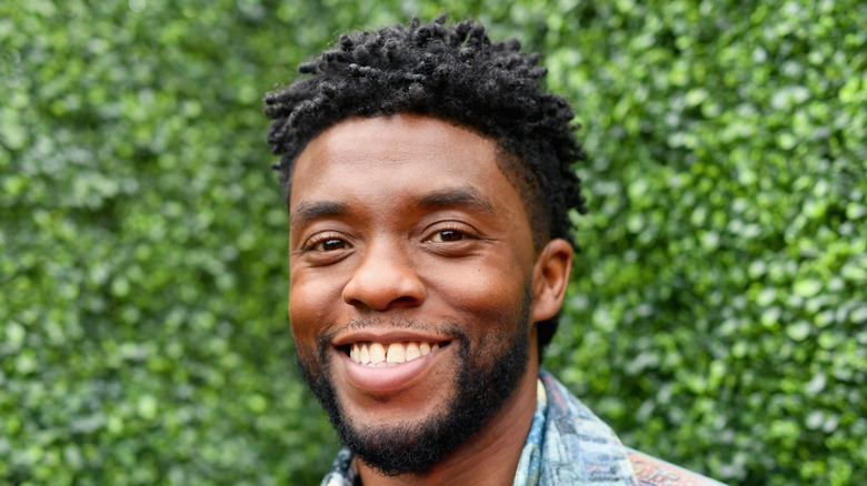 Chadwick Boseman smiling