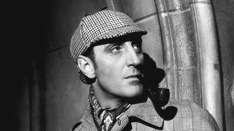 Basil Rathbone in a still as Sherlock Holmes