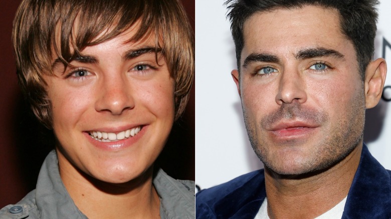 zac efron teenage and today