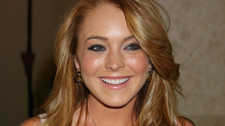 Lindsay Lohan smiling