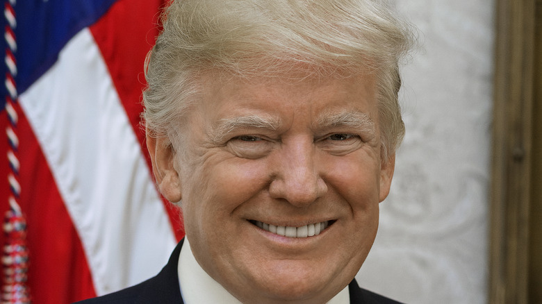 donald trump smiling