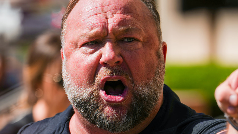 Alex Jones mouth open