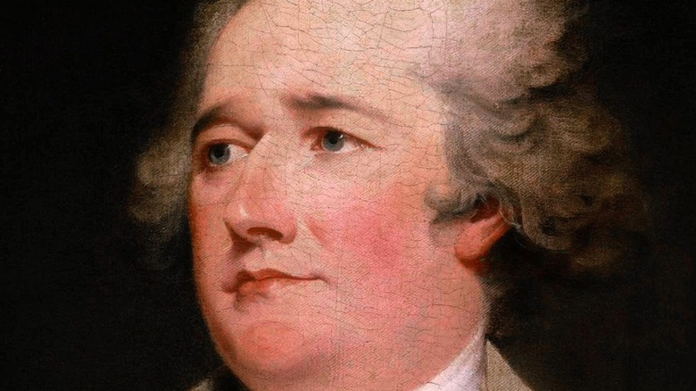 Painted portrait of Alexander Hamilton