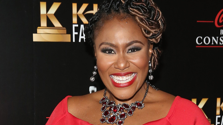 mandisa grinning big