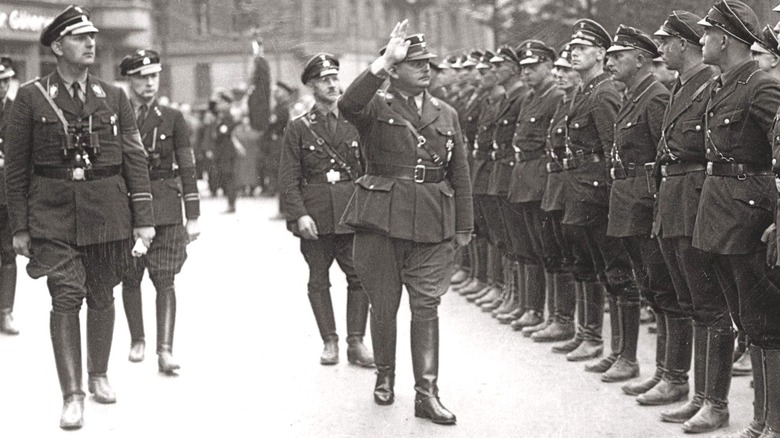 Nazi German soldiers standing