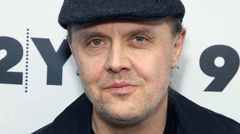 Lars Ulrich wearing black flat cap