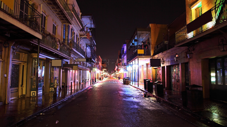 New Orleans Bourbon Street night