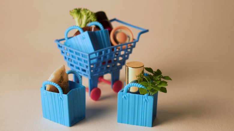 shopping cart groceries