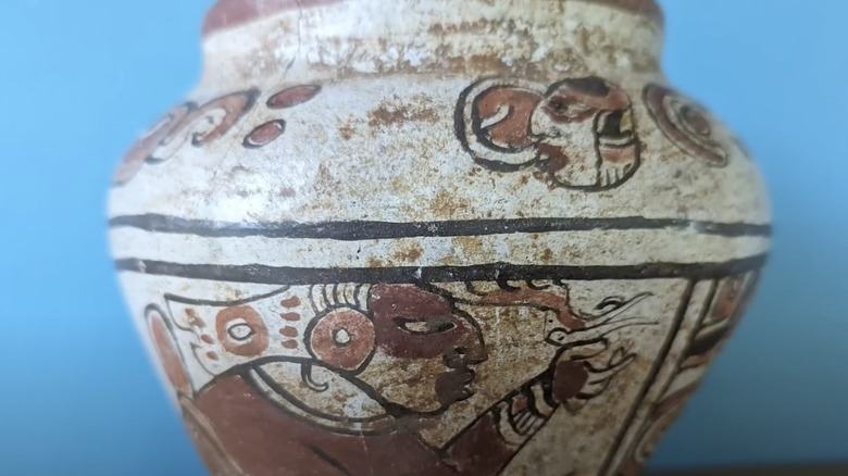 Mayan vase found at thrift store