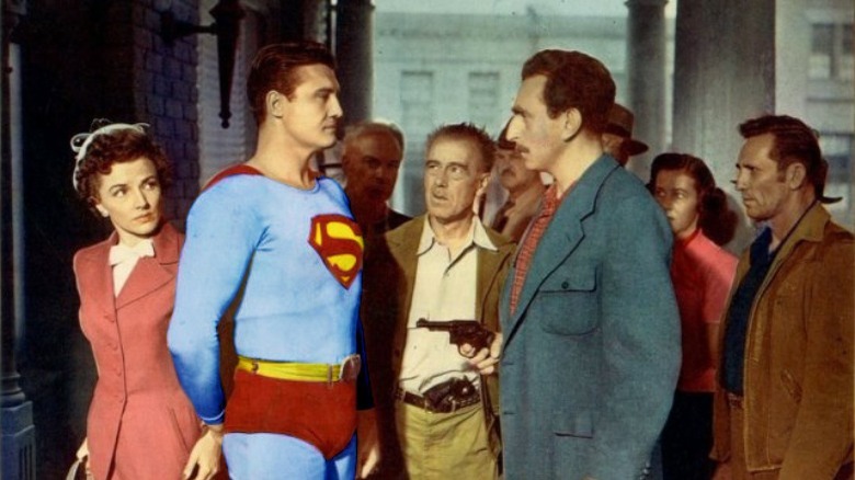 Colored lobby card for "Superman and the Mole Men"