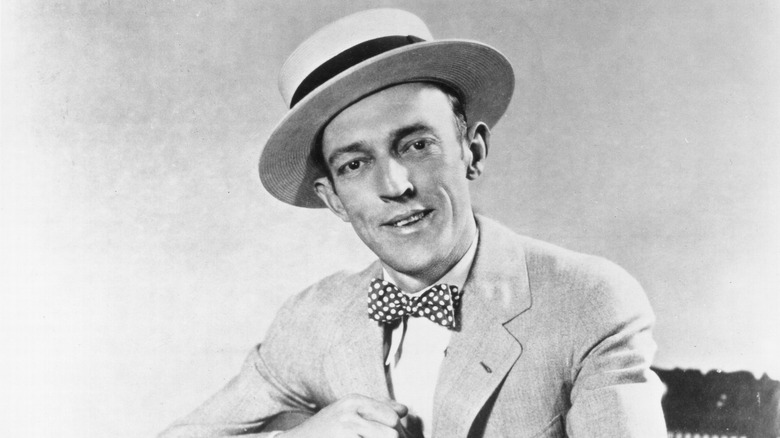 Jimmie Rodgers posing in a bow tie